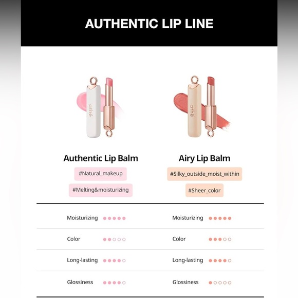 ATHÉ Authentic Airy Lip Balm 04 CHILLI, Korean Vegan Color Lip Blam - Picture 7 of 9